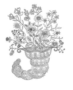 Cornicopia Basket Outline