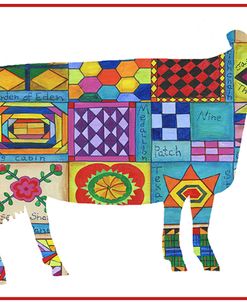 Friendship Quilt Folk Art Cow