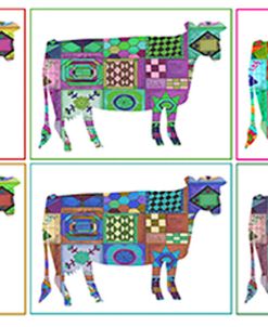 Friendship Quilt Folk Art Cows