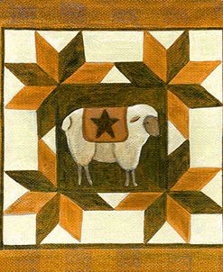 Primitive Sheep Quilt Star