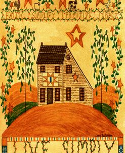 Live Simply Folk Art Garden Flag