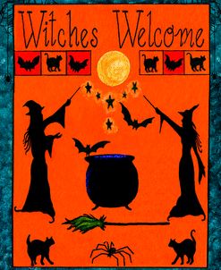 Witches Welcome Spell Flag