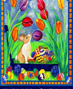 Happy Spring garden flag