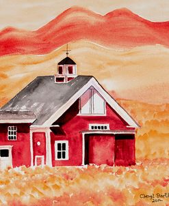 Red Folk Art Barn