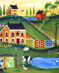 Red Quilters Barn Country Folk Art Farm