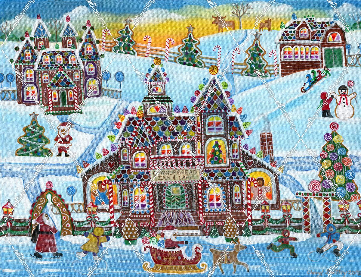 Christmas Gingerbread Inn and Cafe