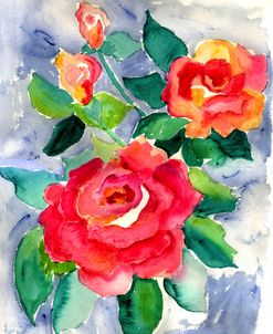 Red Rose Watercolor