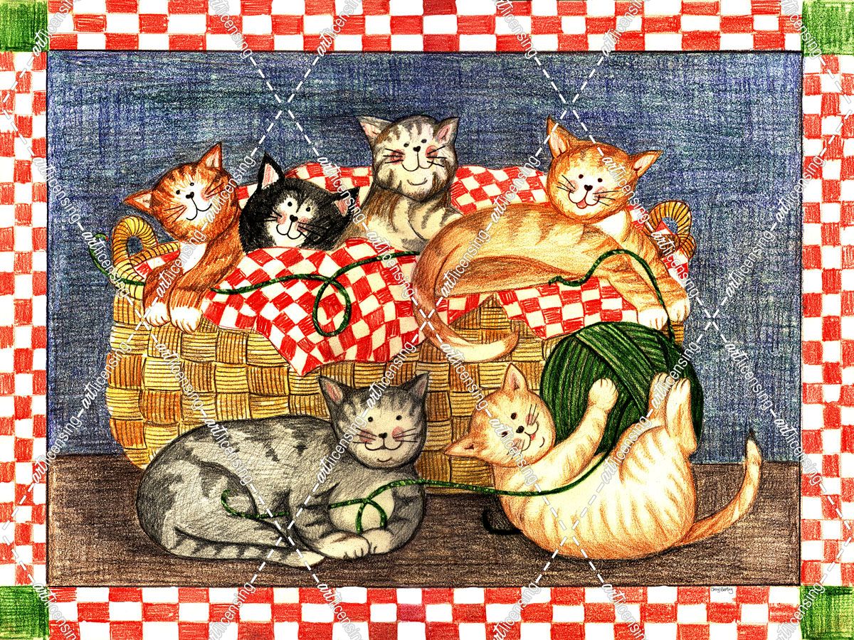 Kittens in a Basket