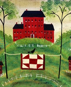 Red House Quilt Crow