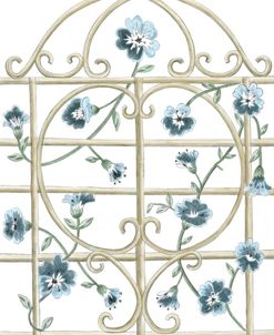 Blue Flower Trellis