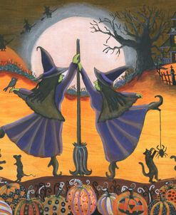 Witches Halloween Spiral Dance