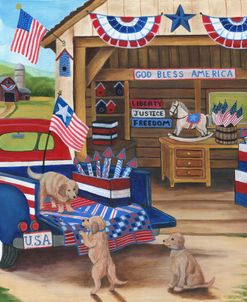 Stars Stripes and Puppies