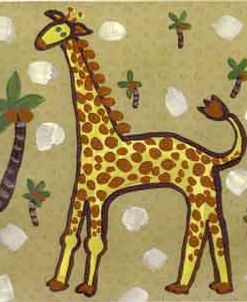 Giraffe & Palms