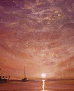 Purple Sunset Boating