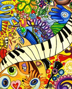 Colorful Music Collage