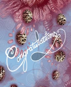 Congratulations with Abstract Floral