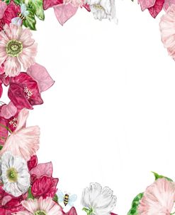 Pink Floral Border