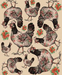 Vintage Chicken Pattern