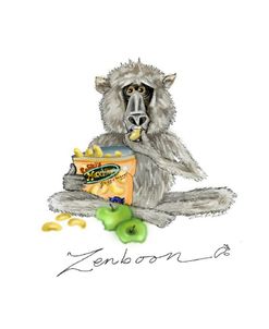 Zen Baboon with the Munchies