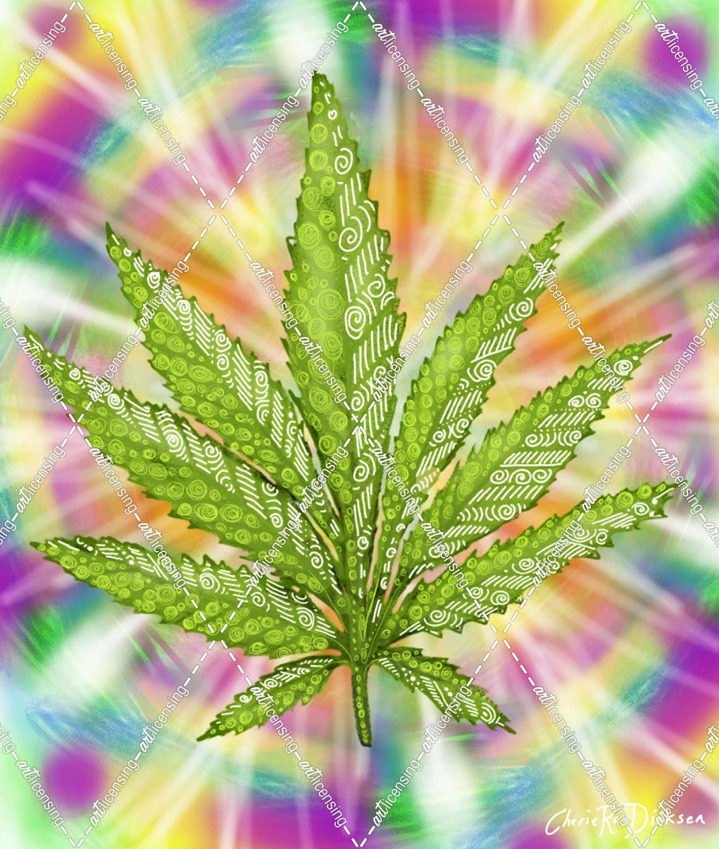 Psynchodelic Cannabis Leaf