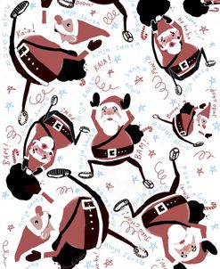 Ninja Santa Pattern