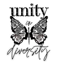 Unity in Diversity Butterfly
