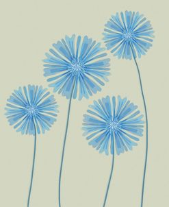 Stylized Blue Agapanthus