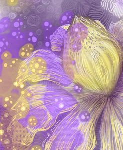 Yellow Flower On Purple