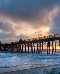 Sunset Through Oceanside Pier