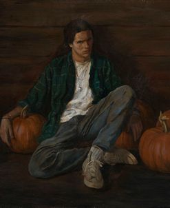 Jamie with Pumpkins