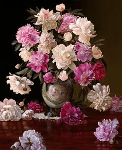 Peonies in a Japanese Vase