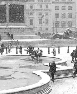 Trafalgar Square Frozen Fountains