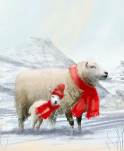 Sheep Red Scarf
