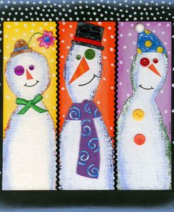 Three Tall Snowmen