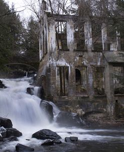 Ruin and waterfall