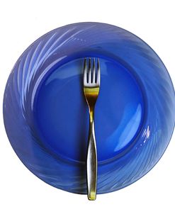 Fork And Blue Plate