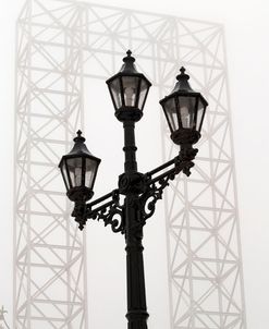 Lampost And Old City Hall Structure