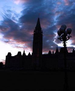 Silhouette Of Centre Block, Parliament Buildings 1