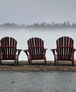 Adirondack Chairs and Fog