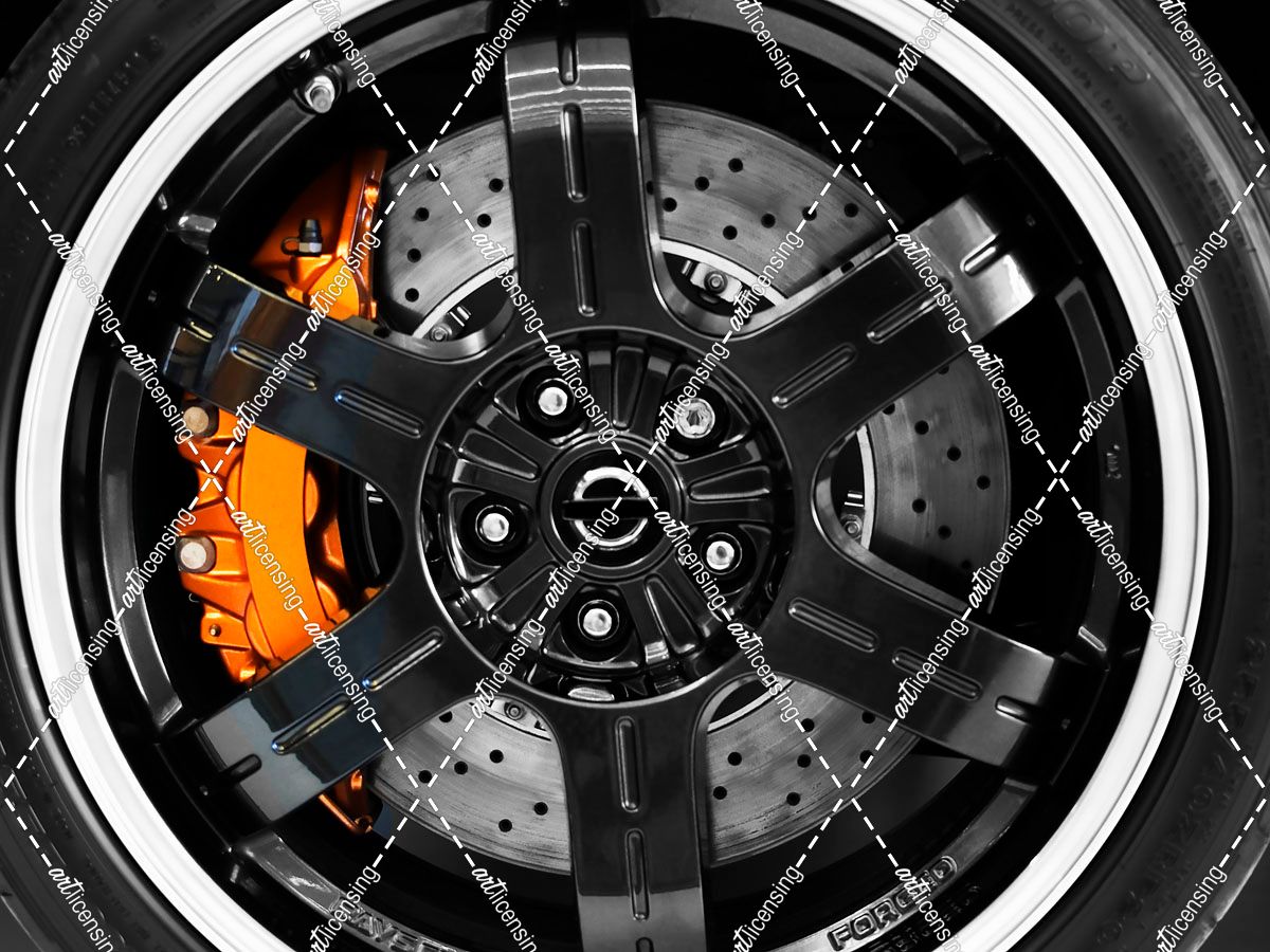 Wheel And Orange Brake