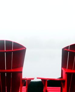 Andirondack Chairs In Fog