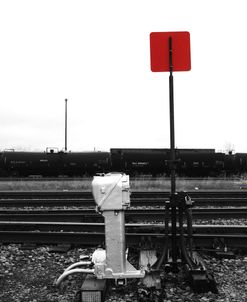 Railway Sign and Tracks