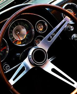 1960s Corvette dashboard and Steering Wheel