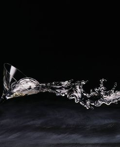 Spilt Liquid From Glass