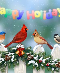 Holiday Birds and Garland