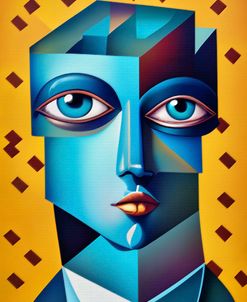 Cubist Abstract Face