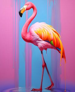Flamingo Pop Art