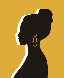 Woman Black And Yellow