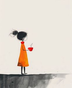 The Girl With The Red Coffee Cup
