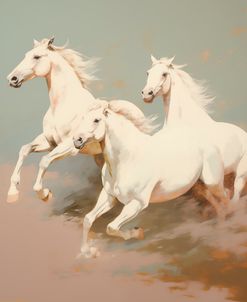 White Wild Horses No 1